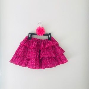 Peek Ruffled Floral Skirt Set